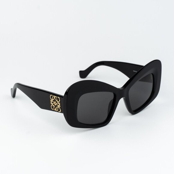 Loewe ANAGRAM Women Sunglasses Black Grey Cat Eye LW40128I 01A NEW AUTHENTIC - Picture 3 of 10